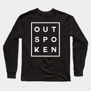 Outspoken Boxed (White) Long Sleeve T-Shirt